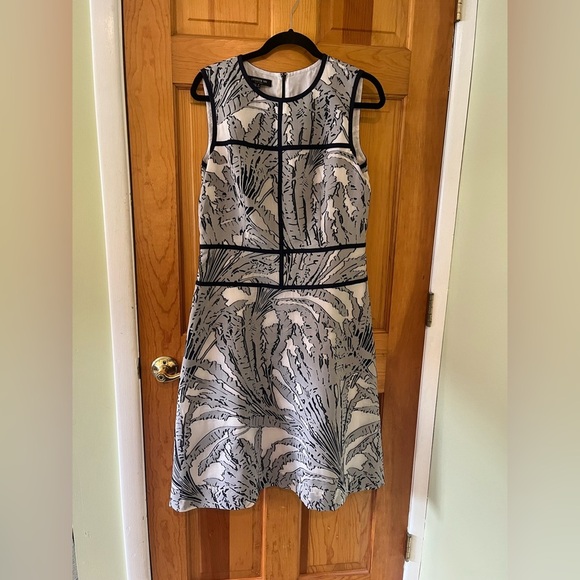 Lafayette 148 New York Damaris Tropical Print Fil Coupe Damaris Size 8 Women's - Picture 1 of 12